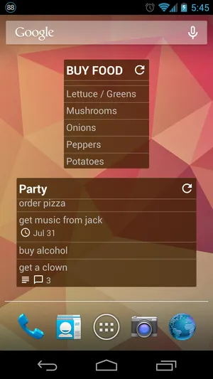 Widget for Trello